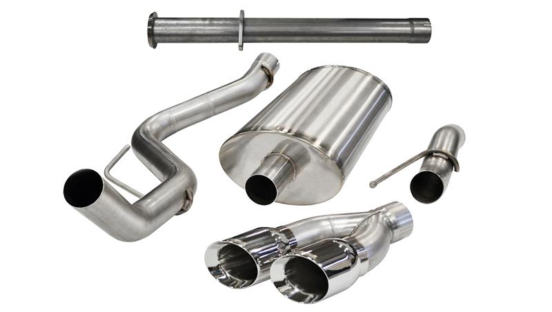 Ford F-150 Raptor Performance Exhaust - CORSA Performance - Polished Xtreme Cat-Back + Resonator Delete - `11-`14
